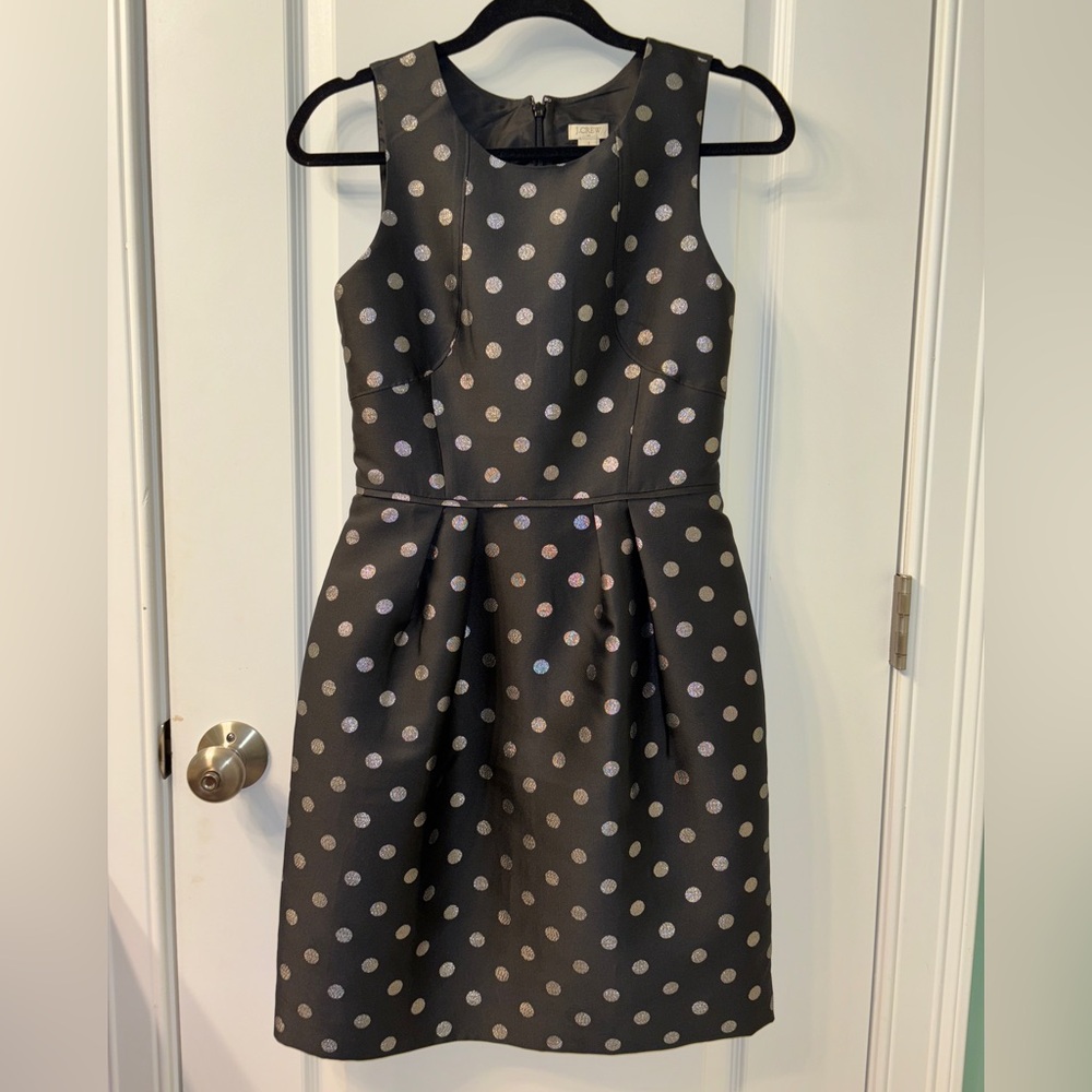 ⭐️JCREW Metallic Polka Dot Dress SZ 2⭐️